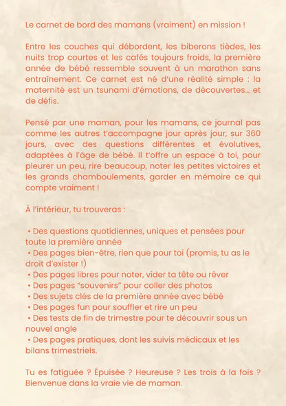 Pack naissance - Épuisée mais heureuse ! + Carnet de suivi bébé